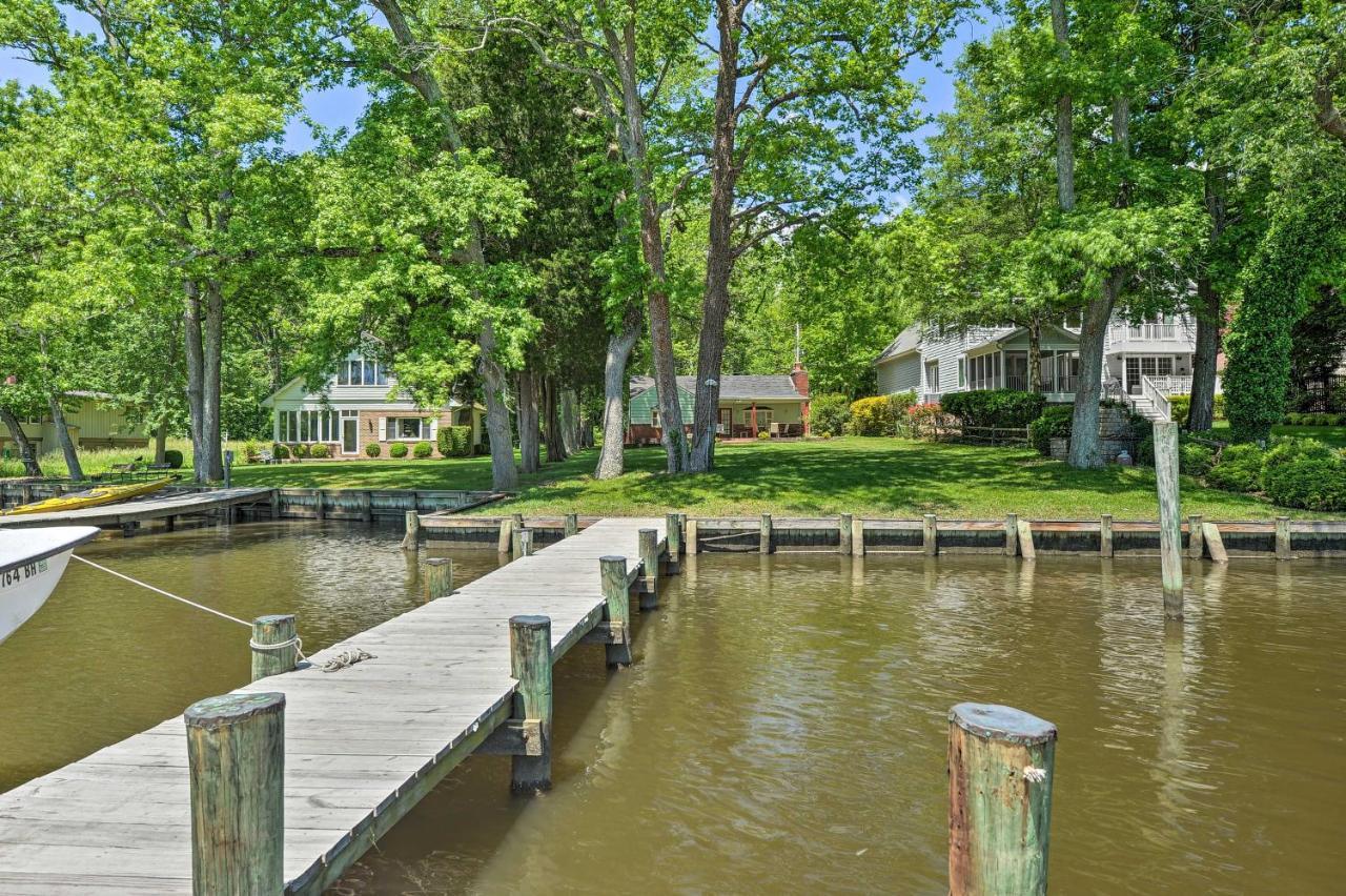 Waterfront Annapolis Home Fire Pit And Fishing Pier Extérieur photo